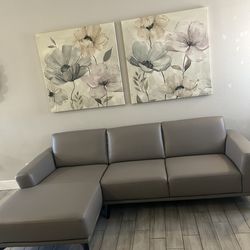 High end leather sectional - perfect for modern apartment/condo/loft