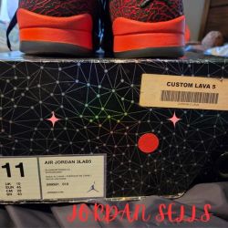 Air Jordan 5 Retro 3Lab5 Custom Lava 