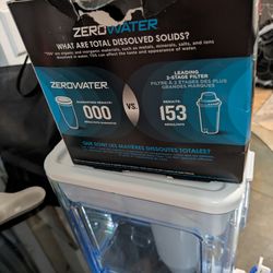 Zero water jug pitcher and 1 filter