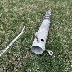 Tetherball Post Setup