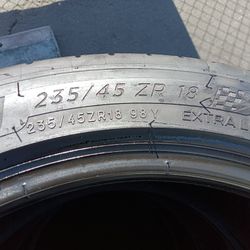 4 Llantas 235 45 R18 Michelin Pilot Sport All Season 