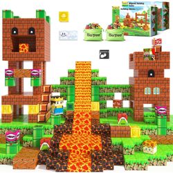 Magnetic Blocks Building Toys 108PCS -Build Mine Magnet World Kids GamesMagnet Toys for Boys & Girls Ages 5-7- STEM Toys for Age 3-10 Boys Girls Great