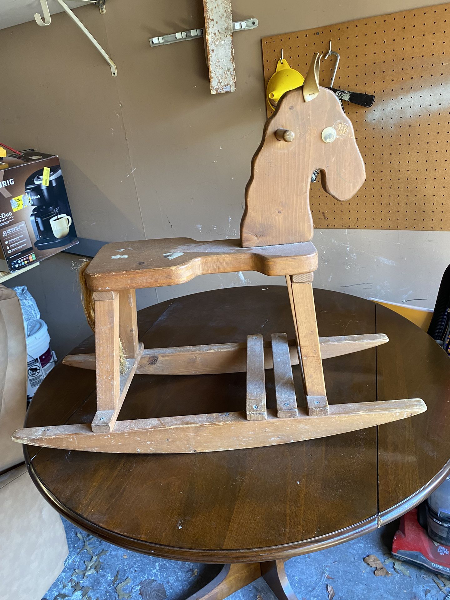 Antique Wood Rocking Horse
