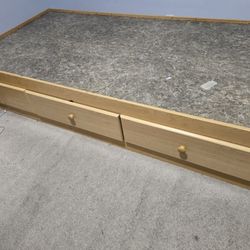 Twin Bed Frame With 3 Drawers  40"x77