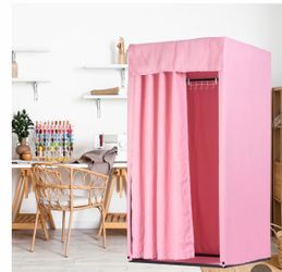 uxcell Shaded Fitting Room, 39x39x78 inch Pink