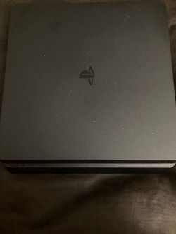 PS4 slim 1TB black with controller and cords