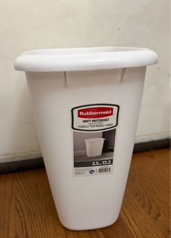 Rubbermaid Wastebasket 3.5 Gallon White