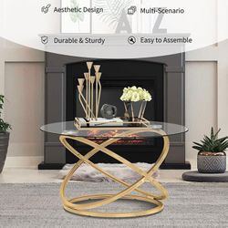 Modern Glass Coffee Table Set