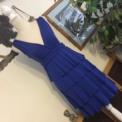 NY&Co royal blue tiered soft stretchy dress XS