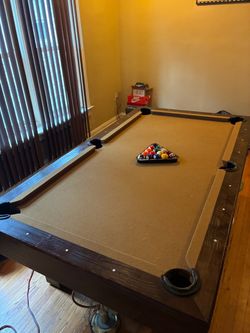 Full size pool table