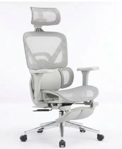 Ergonomic Office Chair with Footrest and Lumbar Support