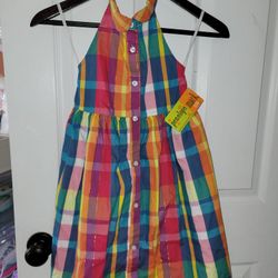 New With Tags Girl's Halter Top Dress Size 6x