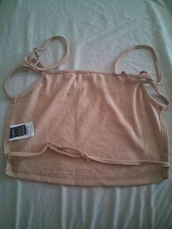 Crop shein M backless shirt