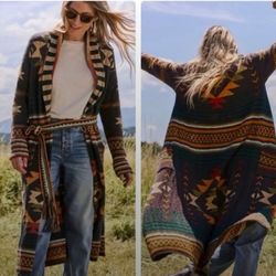 Faherty Paloma Duster Cardigan, Size M