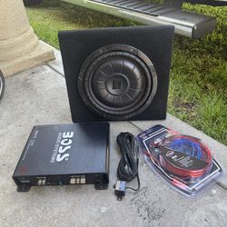 10”inch kicker Sub With Amp