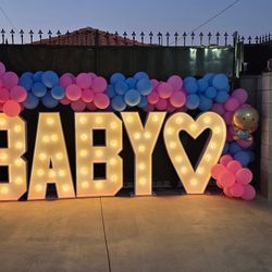 Glow marq letters