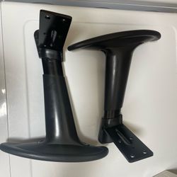 ARMS OFFICE CHAIR HEIGHT ADJUSTABLE BLACK (2-pack)