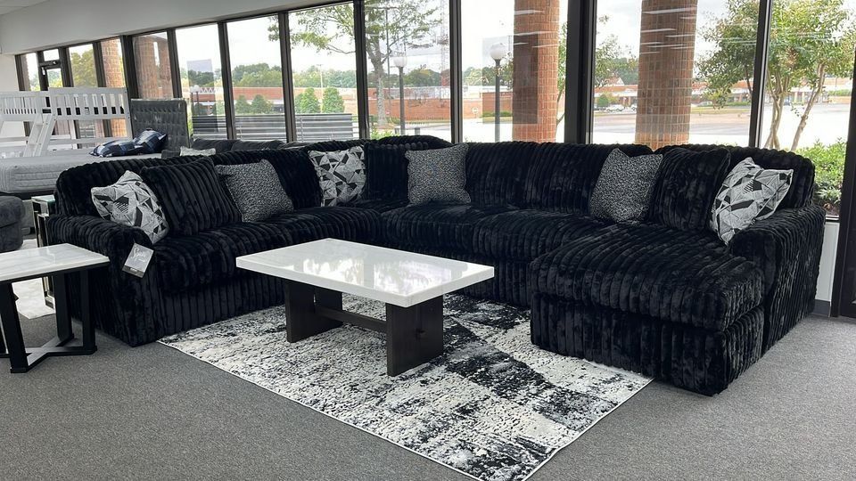 Brand New Customizable Luxuriously Soft Jumbo Corduroy 2-Pc Sectional Sofa w/Large Chaise