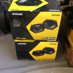 Brand New Kicker Speakers (DSC680, 2 Boxes)