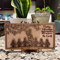 Mother Tree of Life Sign / Custom Gift for Mom / Mother's Day Gift / Mother W/ Children / Grandmother Gift