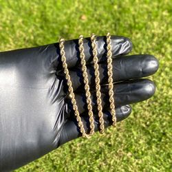 Yellow Gold  Rope Chain 10k 