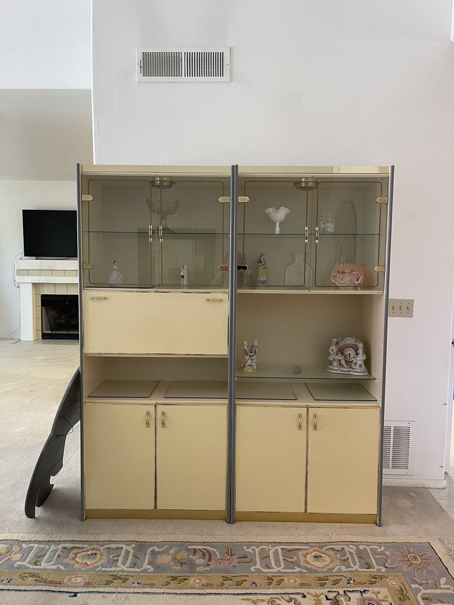 Truly amazing vintage bar station/bookshelf/storage shelf