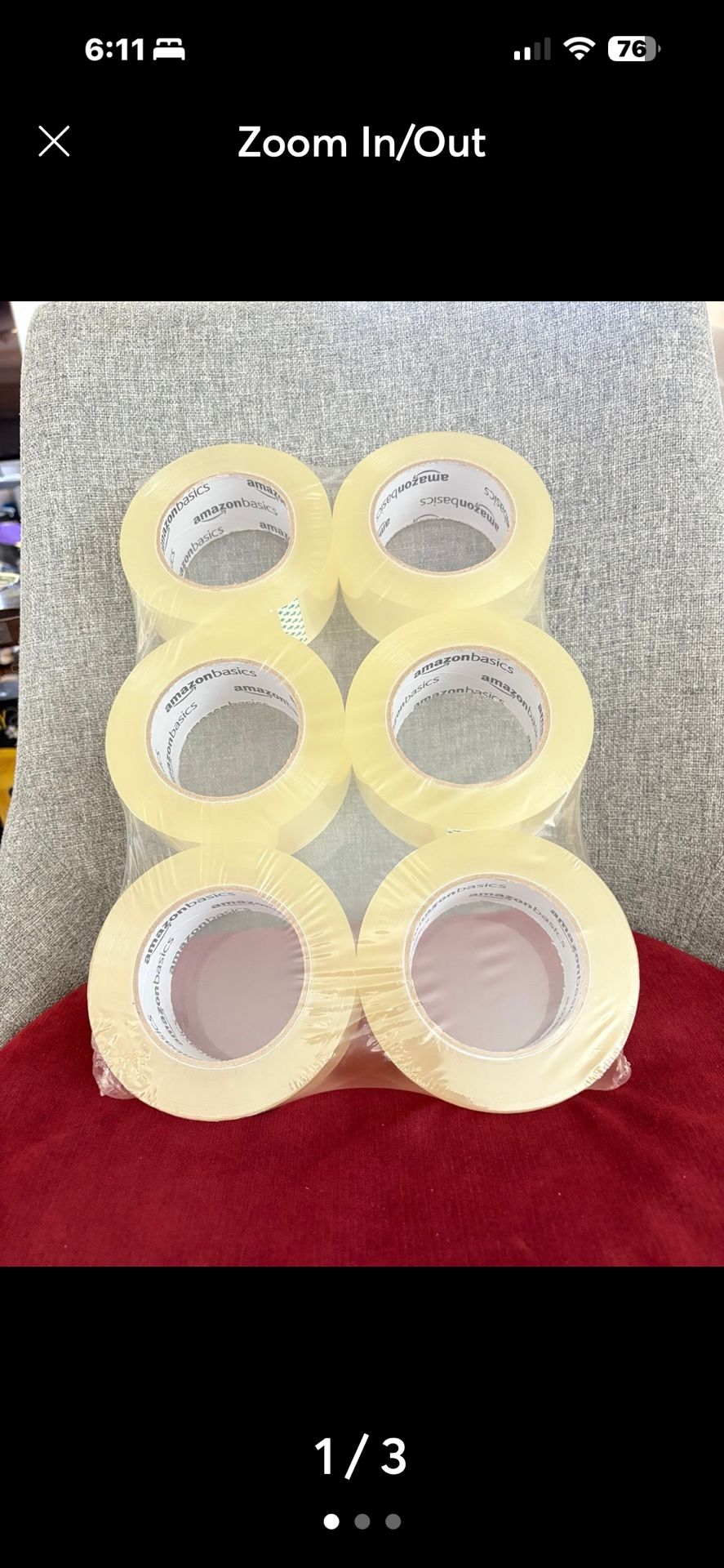 New Amazon 6 Packing Tape-1.88 inch wide x 109 Yards