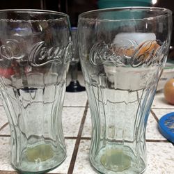 32 Ounce Coca Cola Glasses &5 For Both