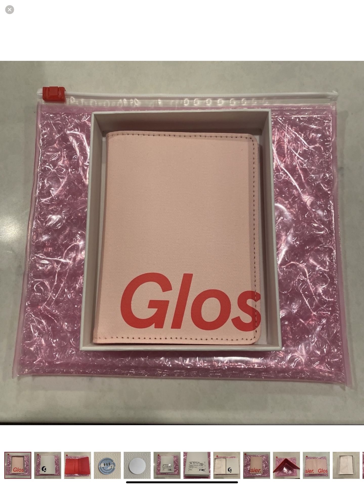 Glossier London Passport Holder NWT