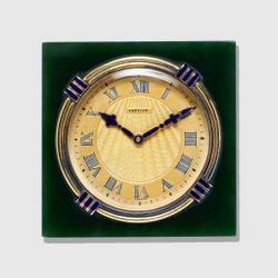 CARTIER PARIS NEPHRITE CLOCK, 1930