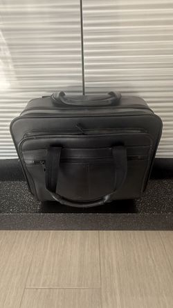 Genuine leather rolling briefcase Samsonite
