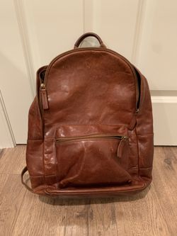 Fossil leather backpack