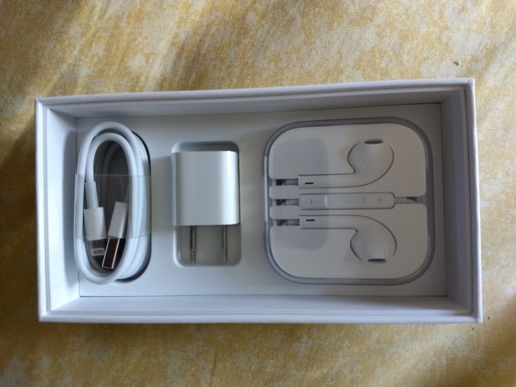 Brand new iPhone 6s box and accessories.