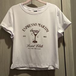 Brand New Espresso Martini Social Club White T-Shirt