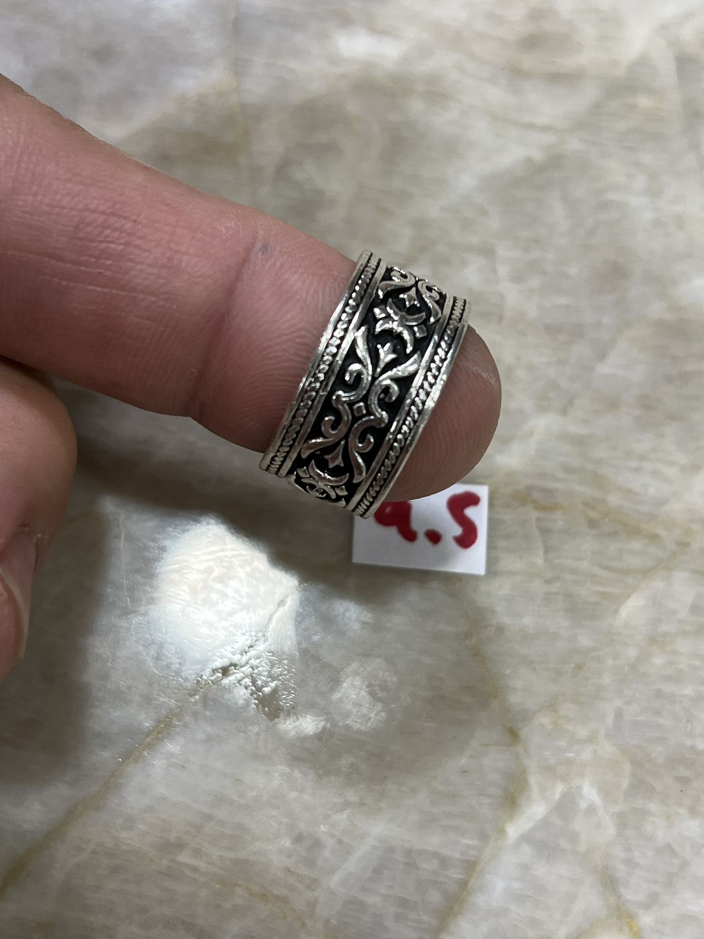 For Wedding 925 Sterling Silver Ring Size 9.5
