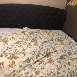King Size Bed With Box Spring,  Mattress And Dresser
