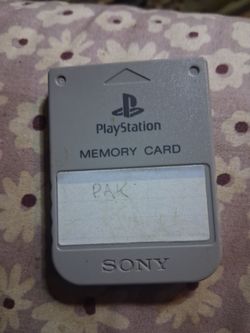 Playstation memory card