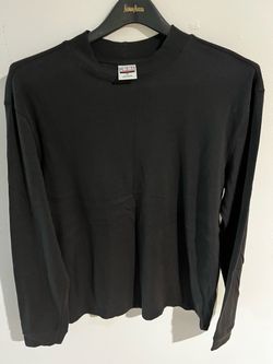 GAP throwback Black Long Sleeve Crewneck Shirt
