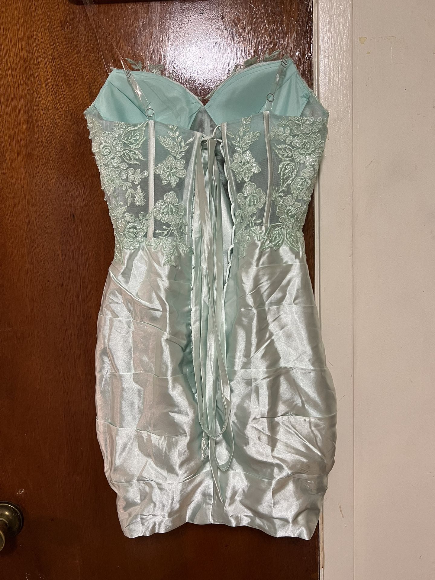 Mint Green Mini Dress