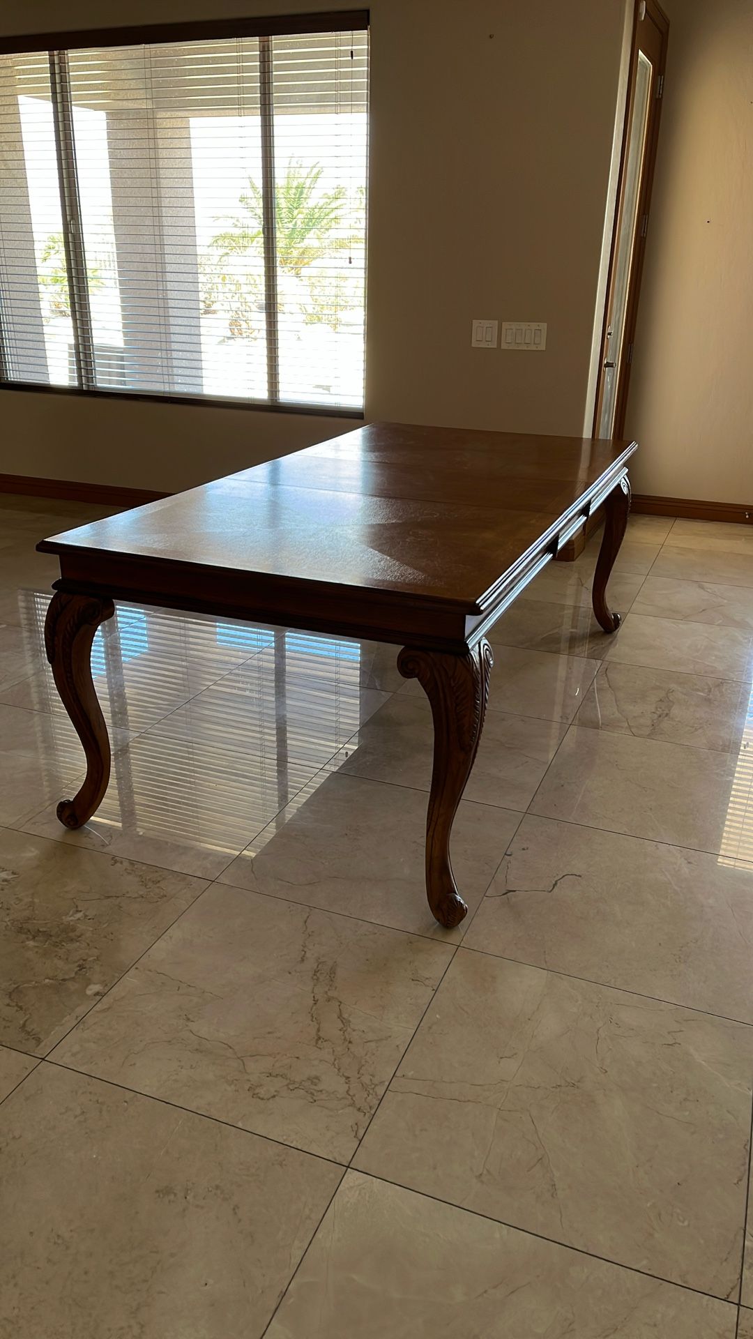 Wood dining table