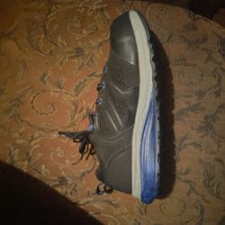 Work Shoes Steel Toe Men Grey And Black  9 1)2