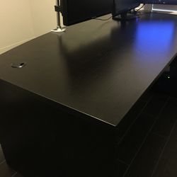 Large Office Desk (Dark Brown)