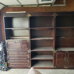 Mahogany Bookshelves 