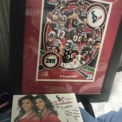 2011 Houston Texans Picture Autographed Cheerleaders Picture