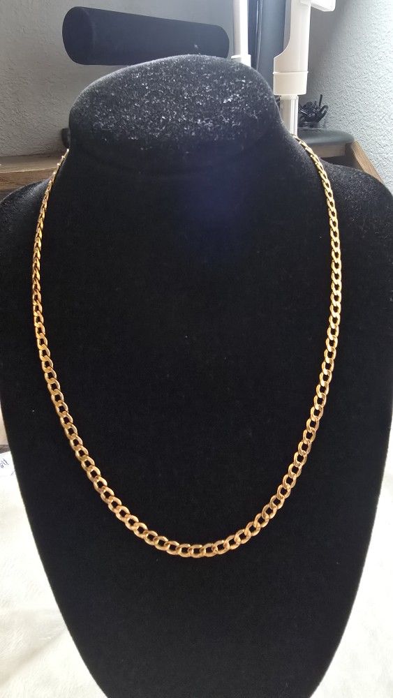 18k Gold Cuban Chain 18" 💯% Real Gold