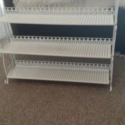 Heavy Duty Wrought Iron Shelving Unit