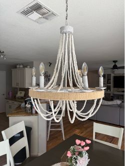 Beaded chandelier