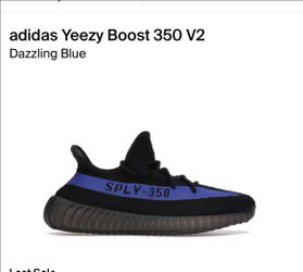 Yeezy Boost 350 V2
Dazzling Blue
Size 6