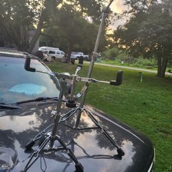 Heavy duty snare stand and cymbal boom stand