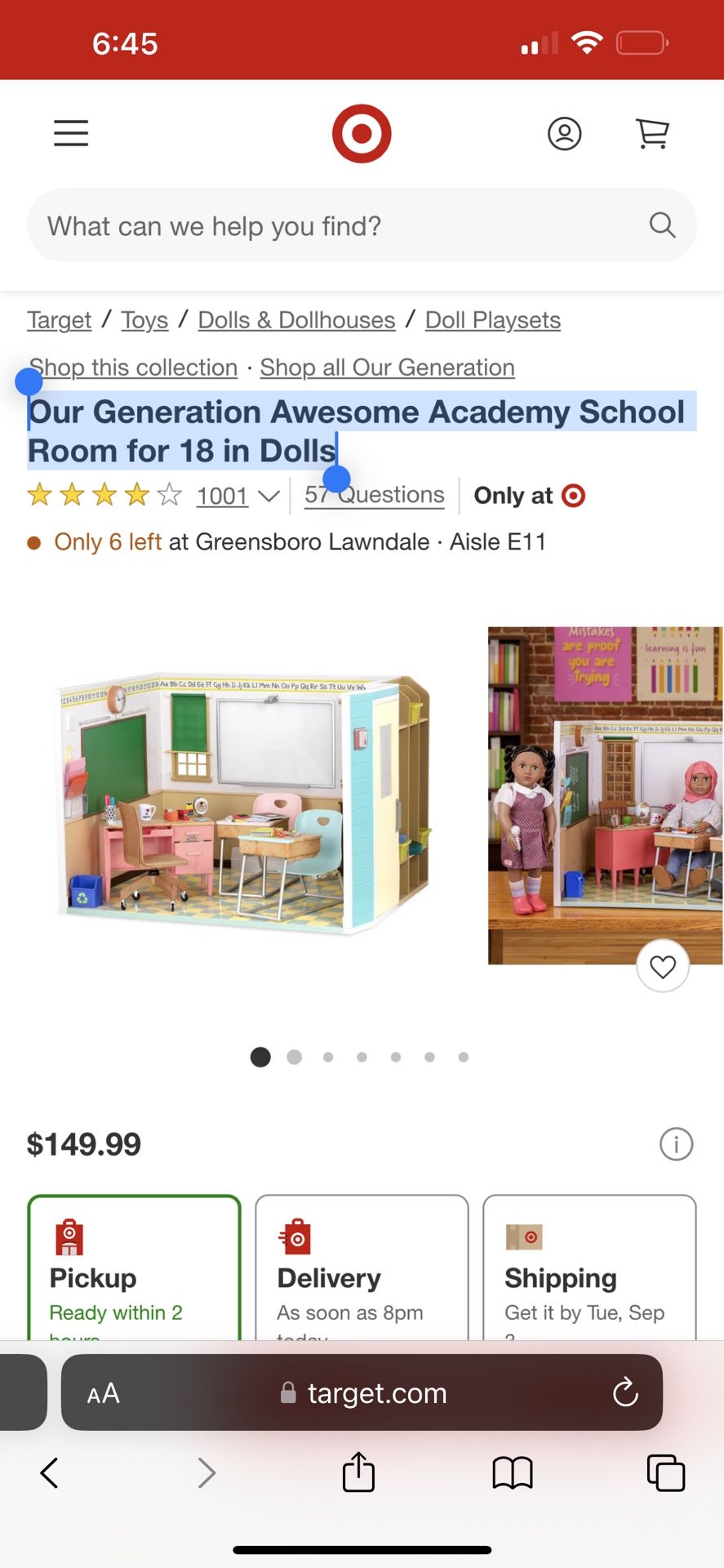 Our Generation Our Generation Awesome Academy School Room for 18 in Dolls